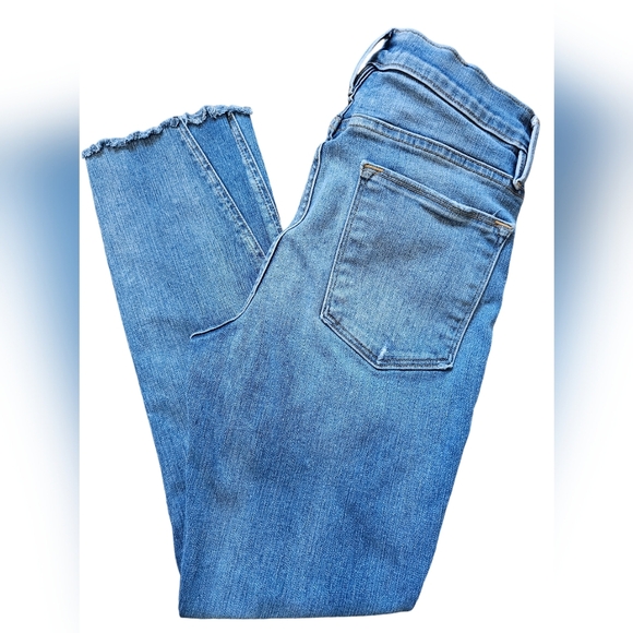 Frame Denim "Le High Skinny" jeans with manufacturers distressed marks, size 27 - Picture 6 of 10